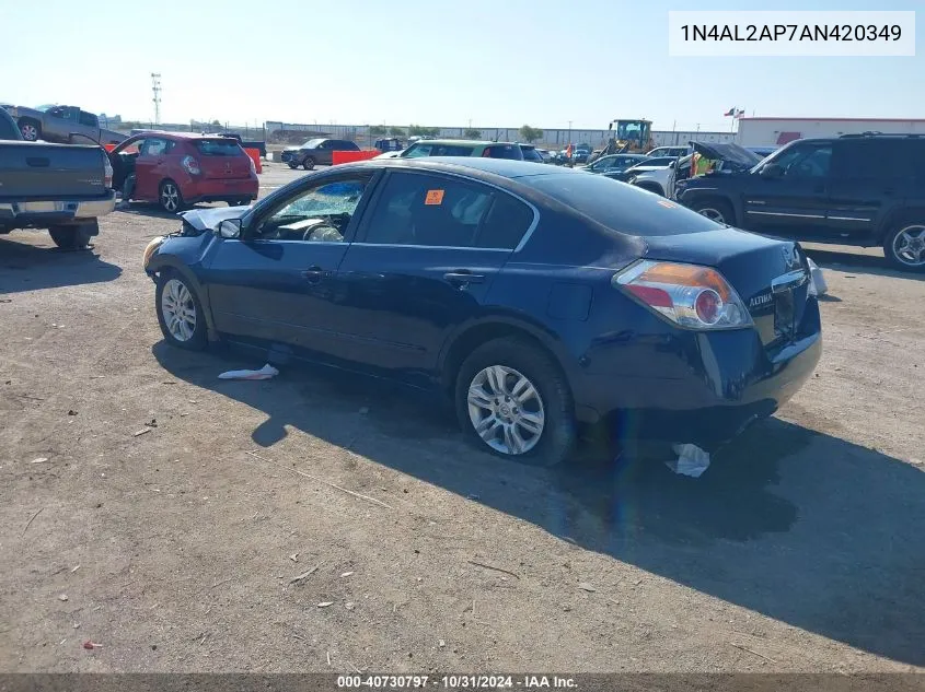 1N4AL2AP7AN420349 2010 Nissan Altima 2.5 S