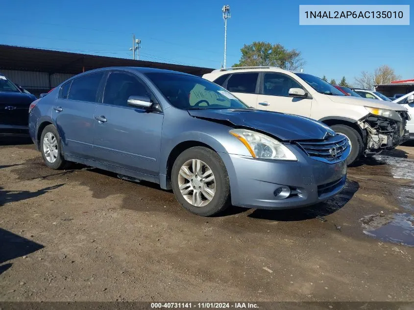 2010 Nissan Altima 2.5 S VIN: 1N4AL2AP6AC135010 Lot: 40731141