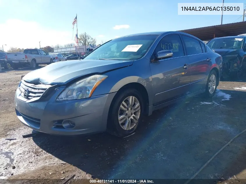 2010 Nissan Altima 2.5 S VIN: 1N4AL2AP6AC135010 Lot: 40731141