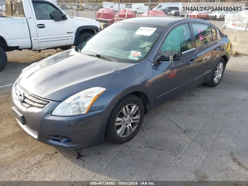 2010 Nissan Altima 2.5 S VIN: 1N4AL2AP3AN480483 Lot: 40736852