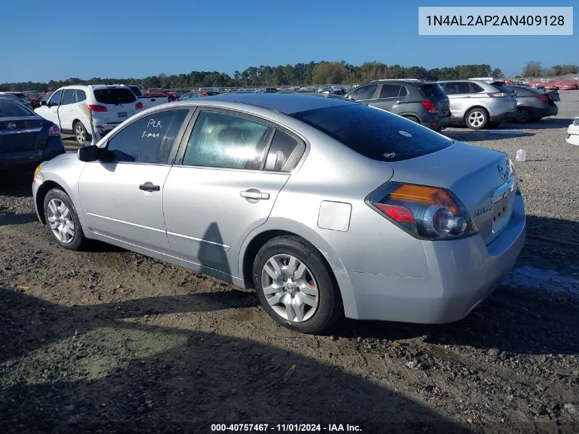 2010 Nissan Altima 2.5 S VIN: 1N4AL2AP2AN409128 Lot: 40757467