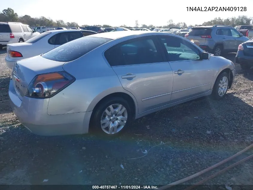 2010 Nissan Altima 2.5 S VIN: 1N4AL2AP2AN409128 Lot: 40757467