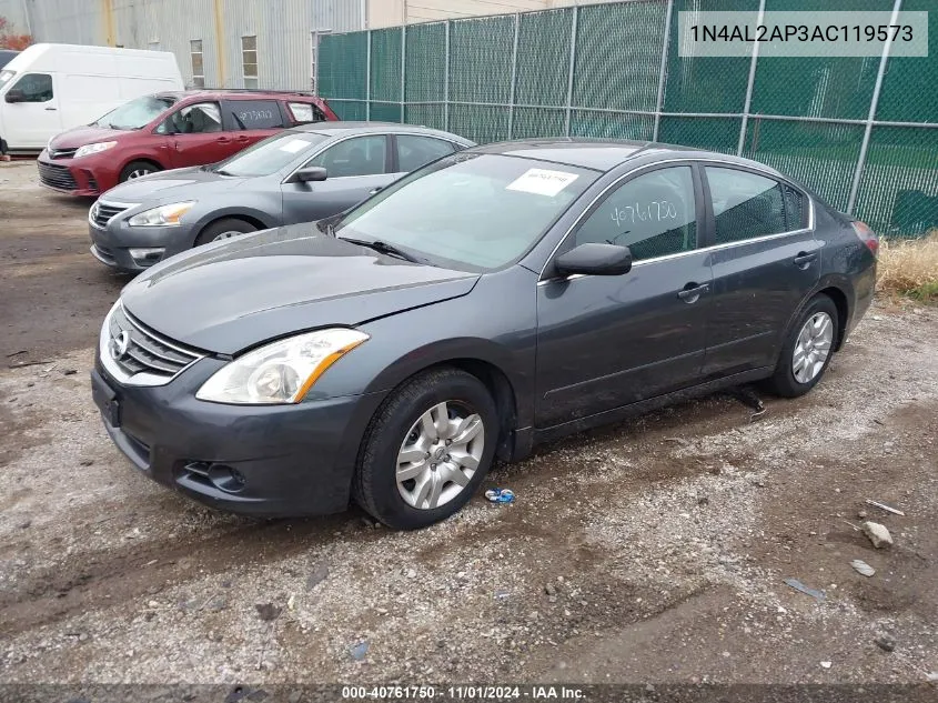 2010 Nissan Altima 2.5 S VIN: 1N4AL2AP3AC119573 Lot: 40761750