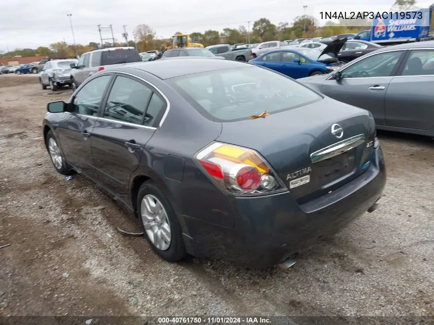 2010 Nissan Altima 2.5 S VIN: 1N4AL2AP3AC119573 Lot: 40761750