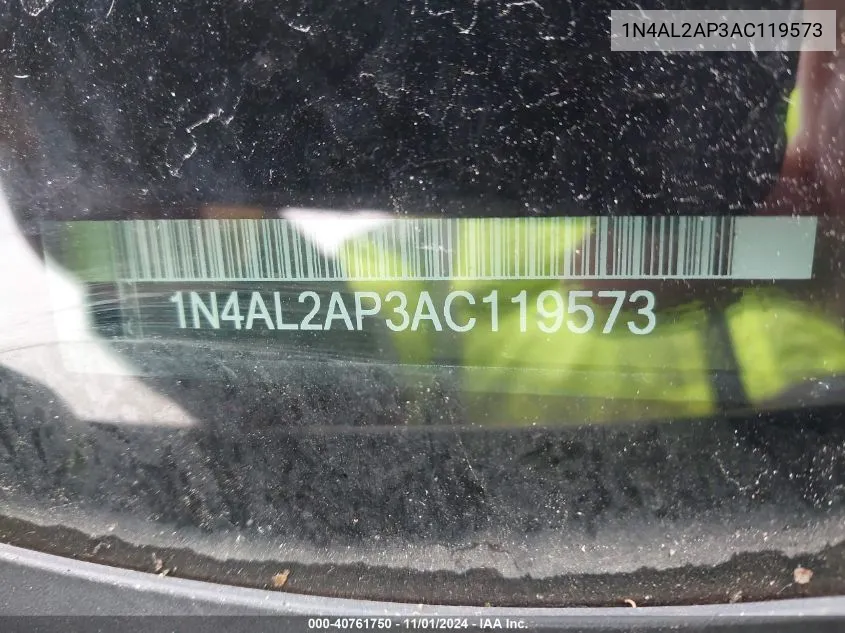 1N4AL2AP3AC119573 2010 Nissan Altima 2.5 S