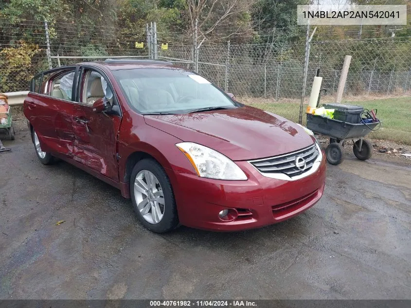 2010 Nissan Altima 3.5 Sr VIN: 1N4BL2AP2AN542041 Lot: 40761982