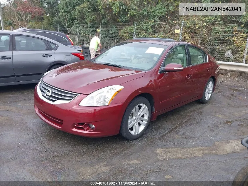 2010 Nissan Altima 3.5 Sr VIN: 1N4BL2AP2AN542041 Lot: 40761982