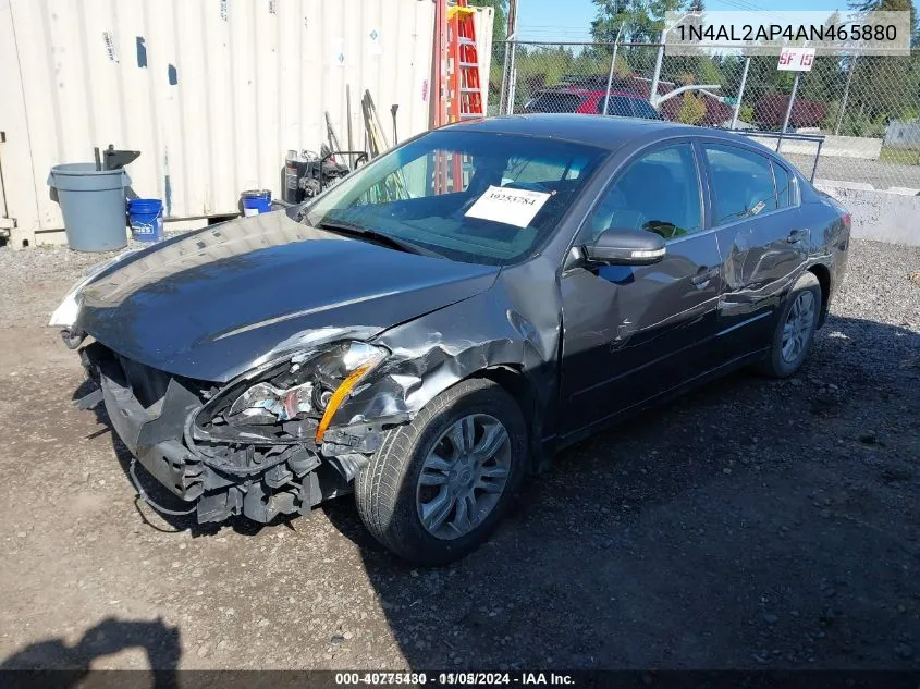 2010 Nissan Altima 2.5 S VIN: 1N4AL2AP4AN465880 Lot: 40775430