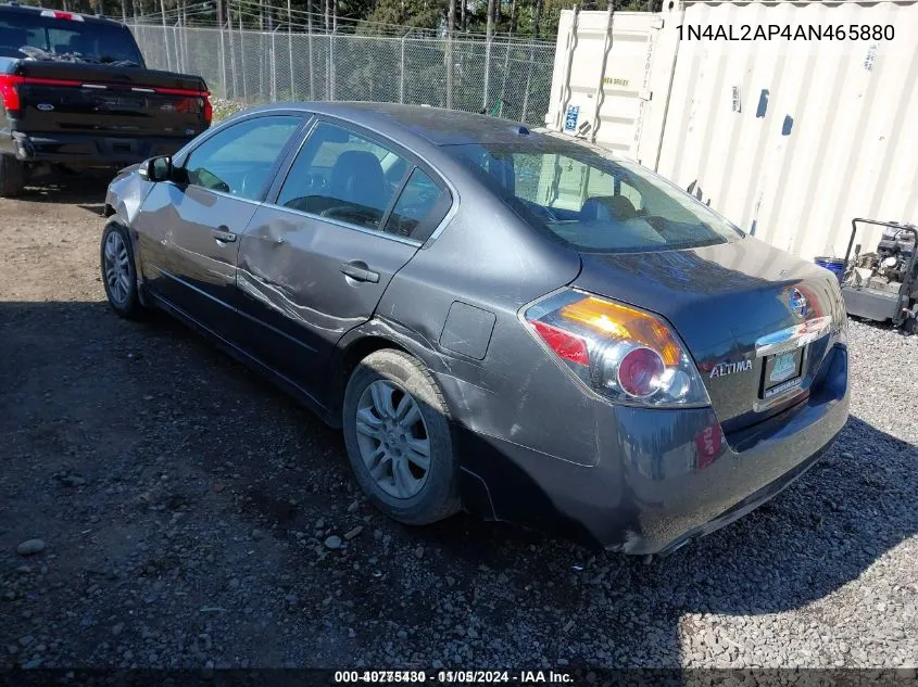 2010 Nissan Altima 2.5 S VIN: 1N4AL2AP4AN465880 Lot: 40775430