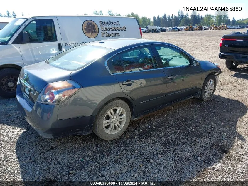 2010 Nissan Altima 2.5 S VIN: 1N4AL2AP4AN465880 Lot: 40775430