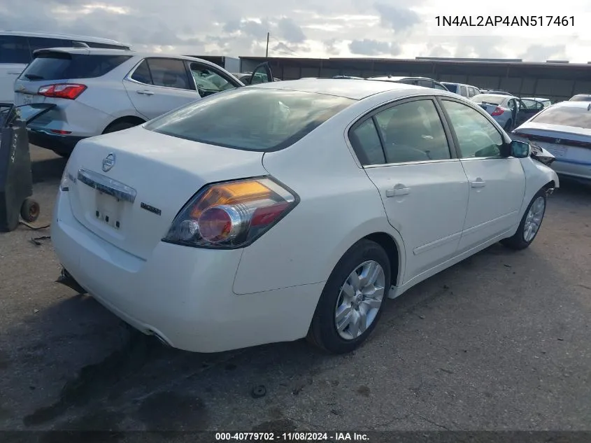 2010 Nissan Altima 2.5 VIN: 1N4AL2AP4AN517461 Lot: 40779702