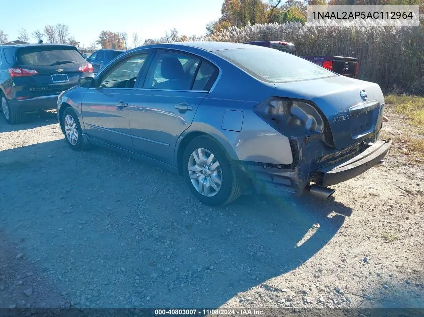 2010 Nissan Altima 2.5 S VIN: 1N4AL2AP5AC112964 Lot: 40803007