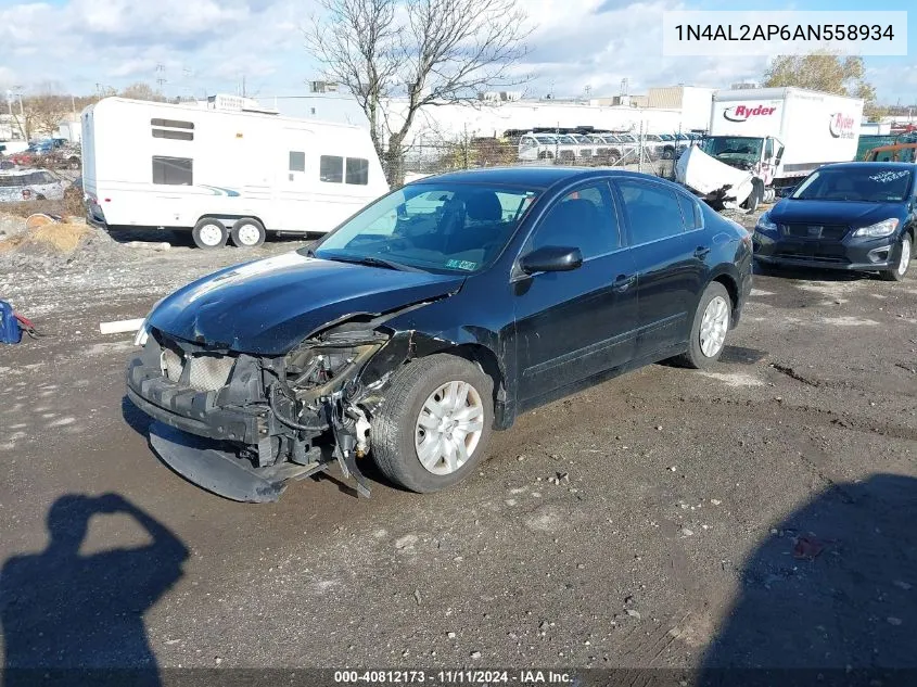 2010 Nissan Altima 2.5 S VIN: 1N4AL2AP6AN558934 Lot: 40812173