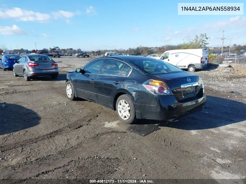 2010 Nissan Altima 2.5 S VIN: 1N4AL2AP6AN558934 Lot: 40812173