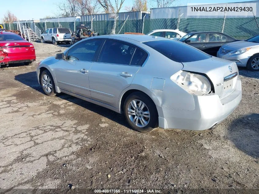 2010 Nissan Altima 2.5 S VIN: 1N4AL2AP2AN429430 Lot: 40817055