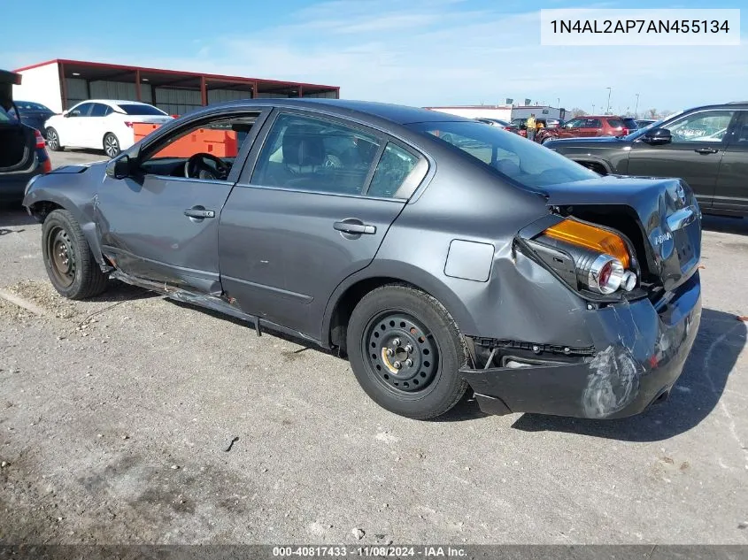 2010 Nissan Altima 2.5 S VIN: 1N4AL2AP7AN455134 Lot: 40817433