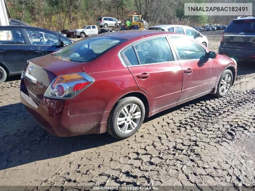 2010 Nissan Altima 2.5 S VIN: 1N4AL2AP8AC182491 Lot: 40864812