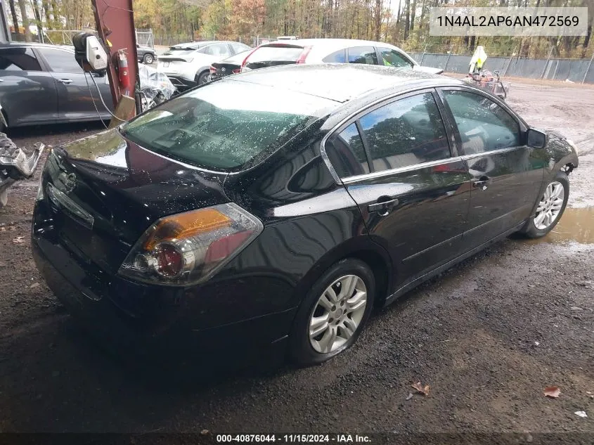 2010 Nissan Altima 2.5 S VIN: 1N4AL2AP6AN472569 Lot: 40876044