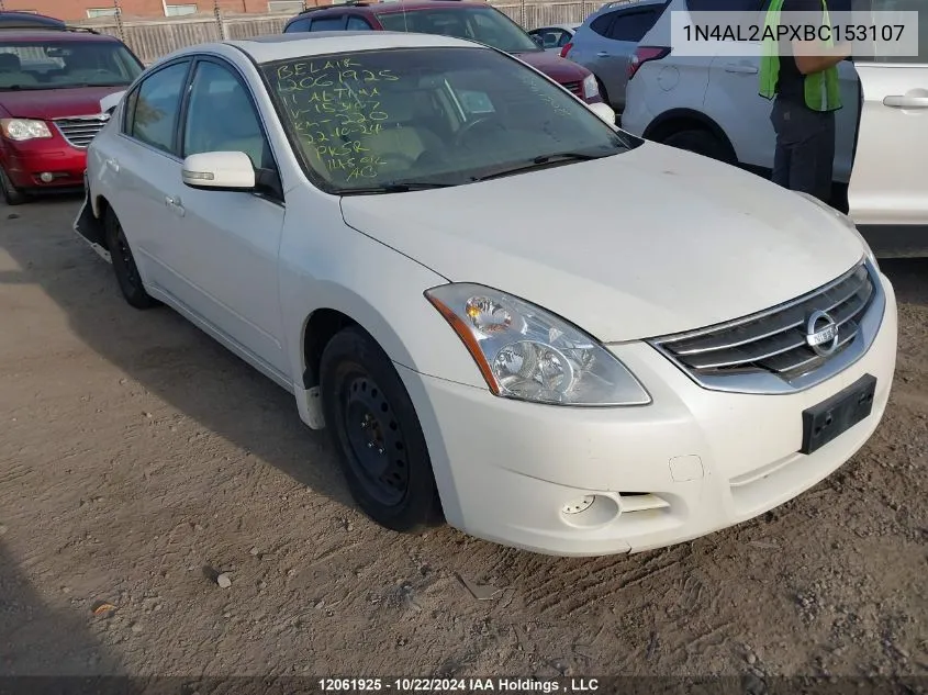 2011 Nissan Altima VIN: 1N4AL2APXBC153107 Lot: 12061925