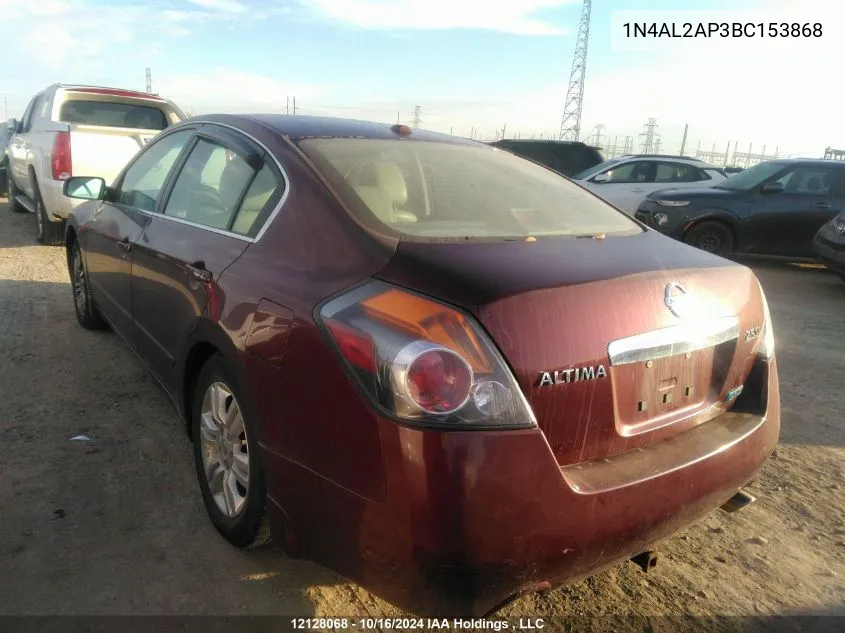 2011 Nissan Altima 2.5 S VIN: 1N4AL2AP3BC153868 Lot: 12128068