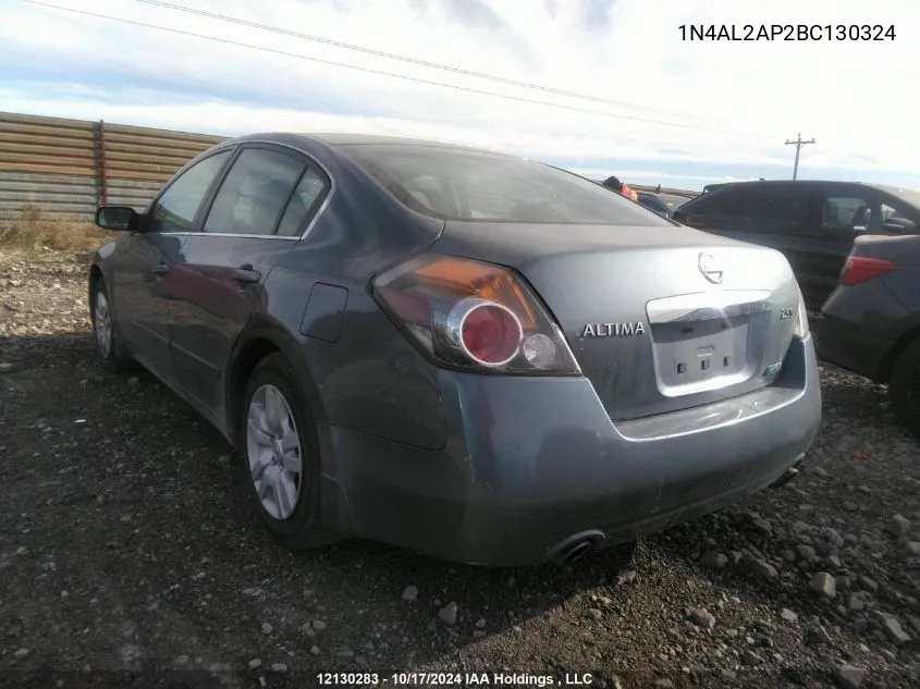 2011 Nissan Altima S VIN: 1N4AL2AP2BC130324 Lot: 12130283