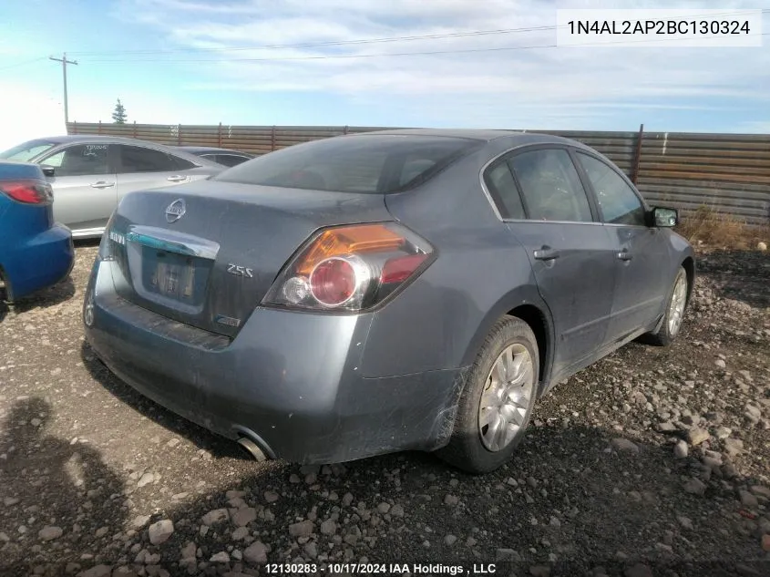 2011 Nissan Altima S VIN: 1N4AL2AP2BC130324 Lot: 12130283