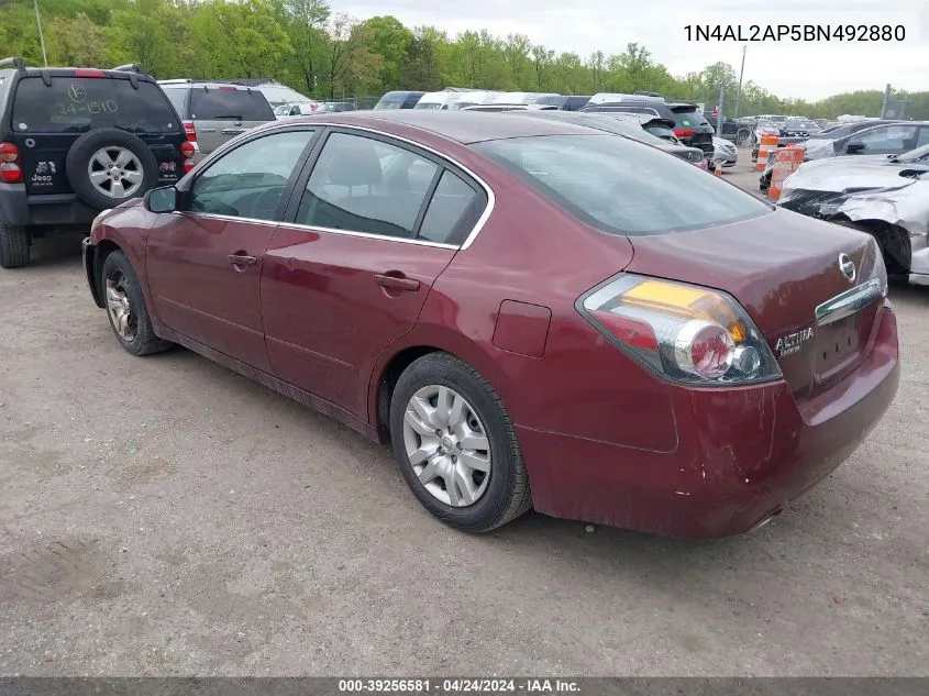 2011 Nissan Altima 2.5 S VIN: 1N4AL2AP5BN492880 Lot: 39256581