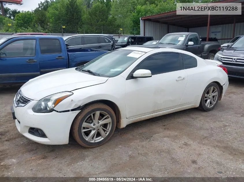 2011 Nissan Altima 2.5 S VIN: 1N4AL2EPXBC119288 Lot: 39495519