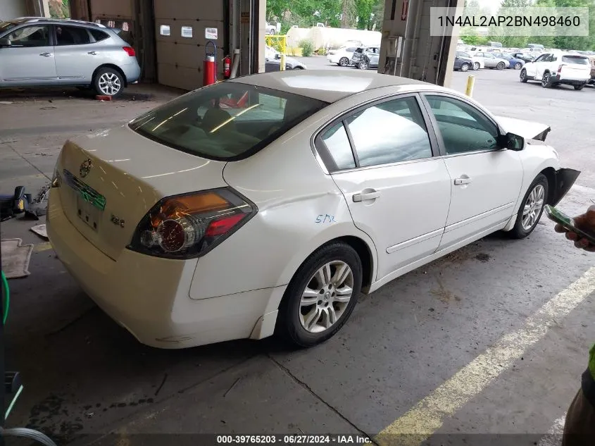 2011 Nissan Altima 2.5 S VIN: 1N4AL2AP2BN498460 Lot: 39765203