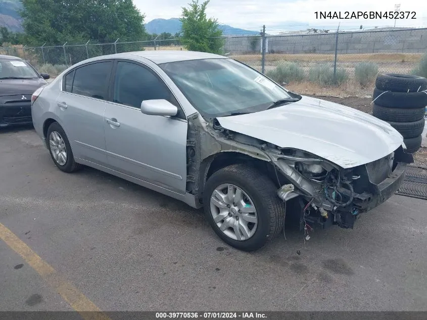 2011 Nissan Altima 2.5 S VIN: 1N4AL2AP6BN452372 Lot: 39770536