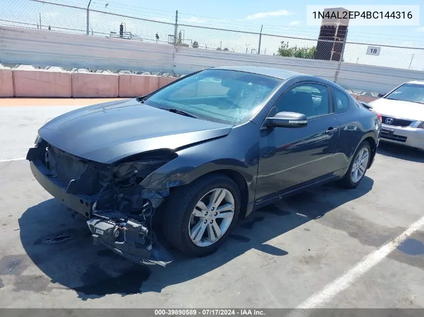 2011 Nissan Altima 2.5 S VIN: 1N4AL2EP4BC144316 Lot: 39890589