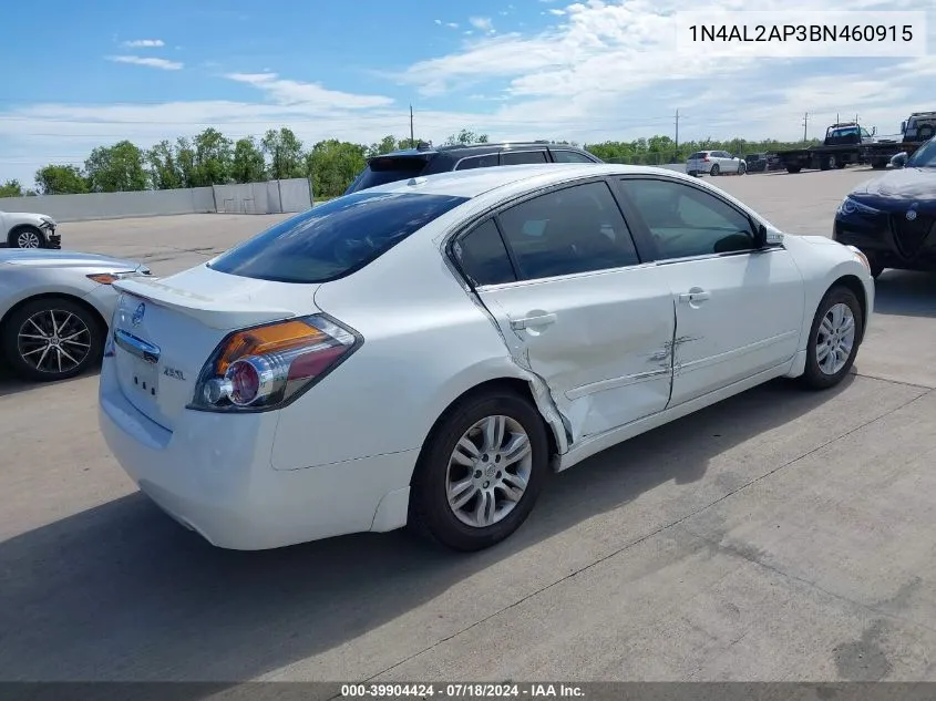 2011 Nissan Altima 2.5 S VIN: 1N4AL2AP3BN460915 Lot: 39904424