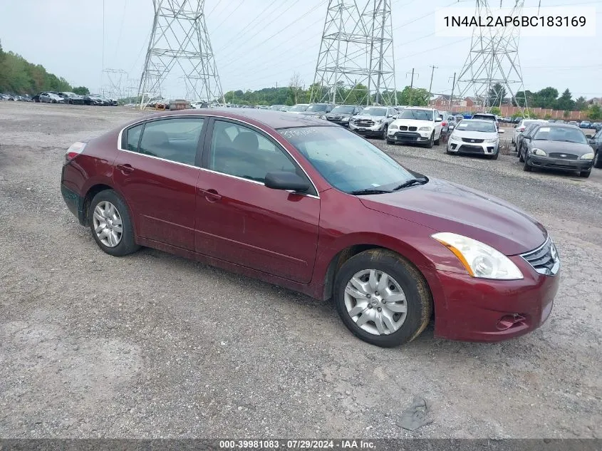 2011 Nissan Altima 2.5 S VIN: 1N4AL2AP6BC183169 Lot: 39981083