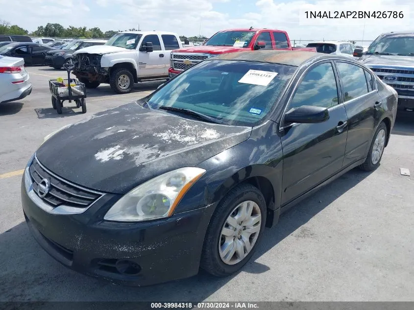 2011 Nissan Altima 2.5 S VIN: 1N4AL2AP2BN426786 Lot: 39984318