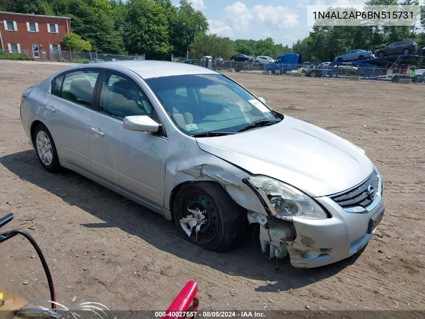 2011 Nissan Altima 2.5 VIN: 1N4AL2AP6BN515731 Lot: 40027557