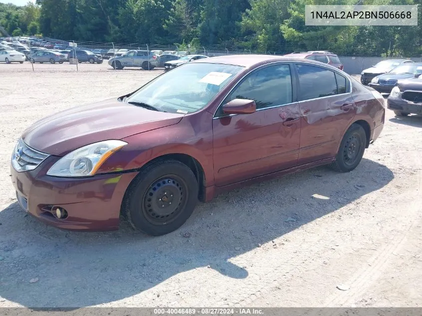 2011 Nissan Altima 2.5 S VIN: 1N4AL2AP2BN506668 Lot: 40046489