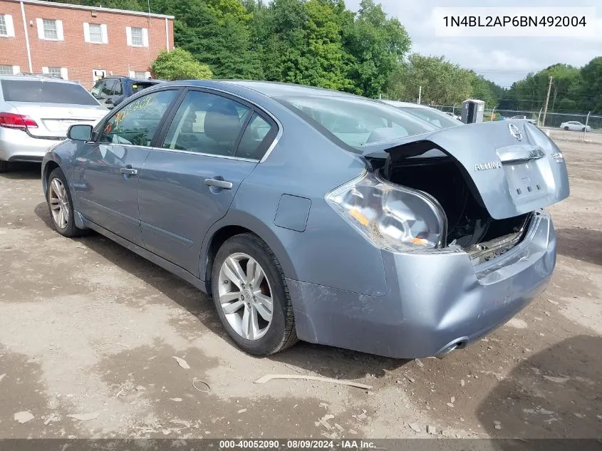 2011 Nissan Altima 3.5 Sr VIN: 1N4BL2AP6BN492004 Lot: 40052090