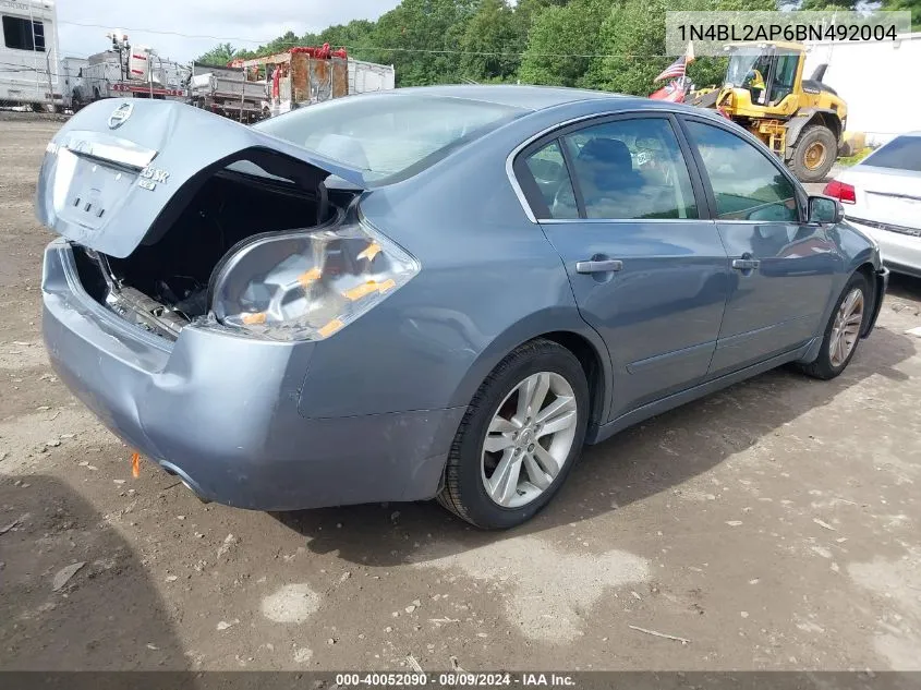 2011 Nissan Altima 3.5 Sr VIN: 1N4BL2AP6BN492004 Lot: 40052090