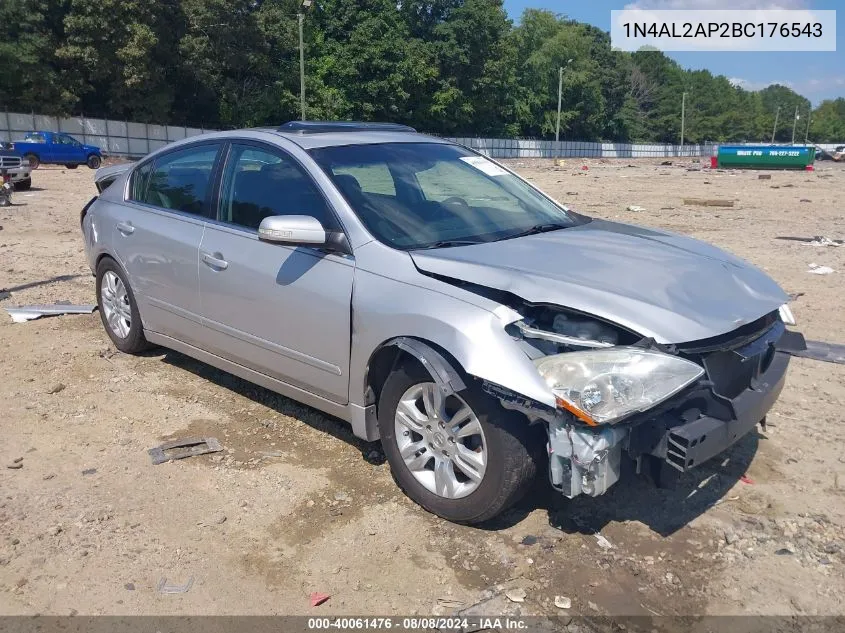 2011 Nissan Altima 2.5 S VIN: 1N4AL2AP2BC176543 Lot: 40061476