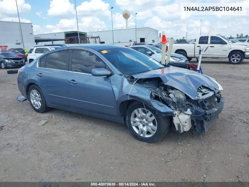 2011 Nissan Altima 2.5 S VIN: 1N4AL2AP5BC104641 Lot: 40070630