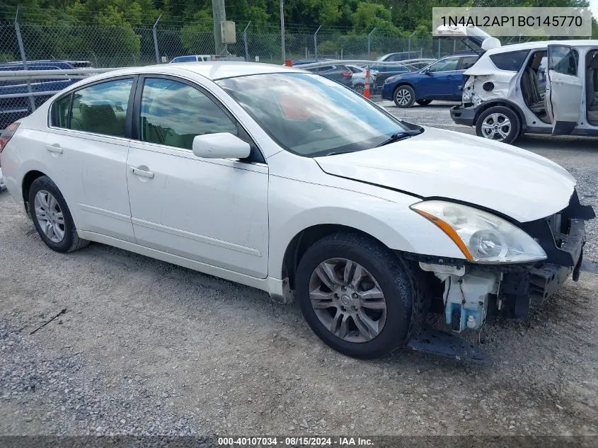 2011 Nissan Altima 2.5 S VIN: 1N4AL2AP1BC145770 Lot: 40107034