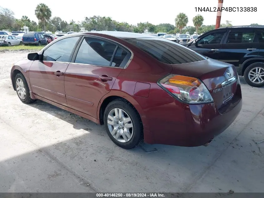 2011 Nissan Altima 2.5 S VIN: 1N4AL2AP4BC133838 Lot: 40146250