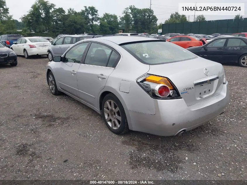 2011 Nissan Altima 2.5 VIN: 1N4AL2AP6BN440724 Lot: 40147600