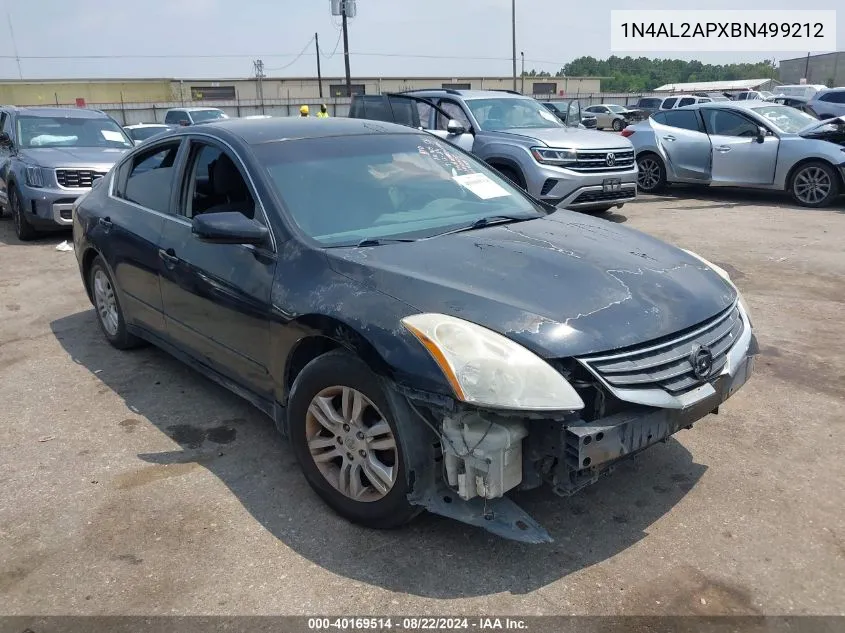 2011 Nissan Altima 2.5 S VIN: 1N4AL2APXBN499212 Lot: 40169514