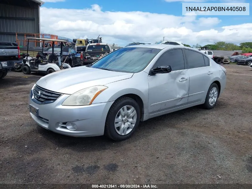 2011 Nissan Altima 2.5 S VIN: 1N4AL2AP0BN440508 Lot: 40212641