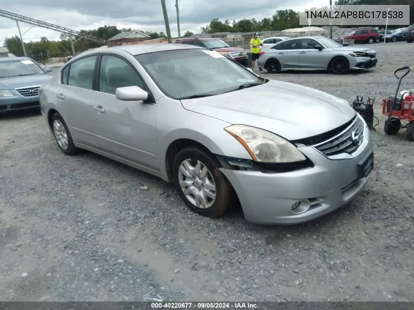 2011 Nissan Altima 2.5 VIN: 1N4AL2AP8BC178538 Lot: 40220677