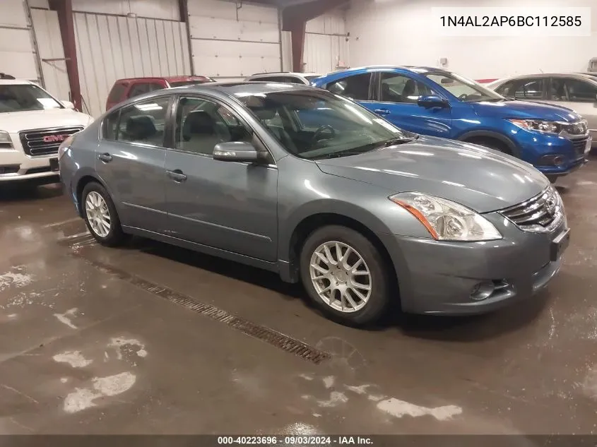 2011 Nissan Altima 2.5 S VIN: 1N4AL2AP6BC112585 Lot: 40223696