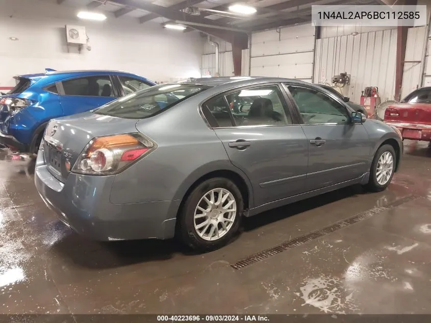 2011 Nissan Altima 2.5 S VIN: 1N4AL2AP6BC112585 Lot: 40223696