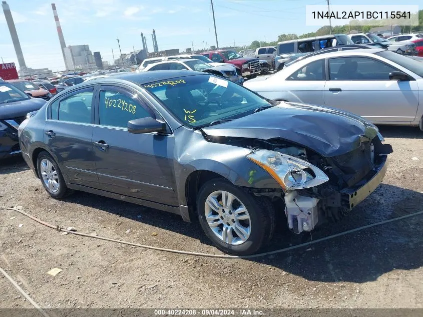 2011 Nissan Altima 2.5 S VIN: 1N4AL2AP1BC115541 Lot: 40224208