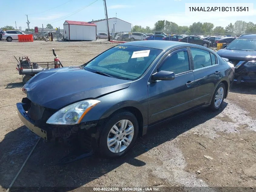 2011 Nissan Altima 2.5 S VIN: 1N4AL2AP1BC115541 Lot: 40224208